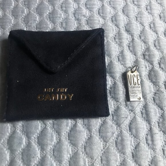 Jet Set Candy Venice VCE Luggage Tag Charm Sterling Silver - Picture 2 of 3